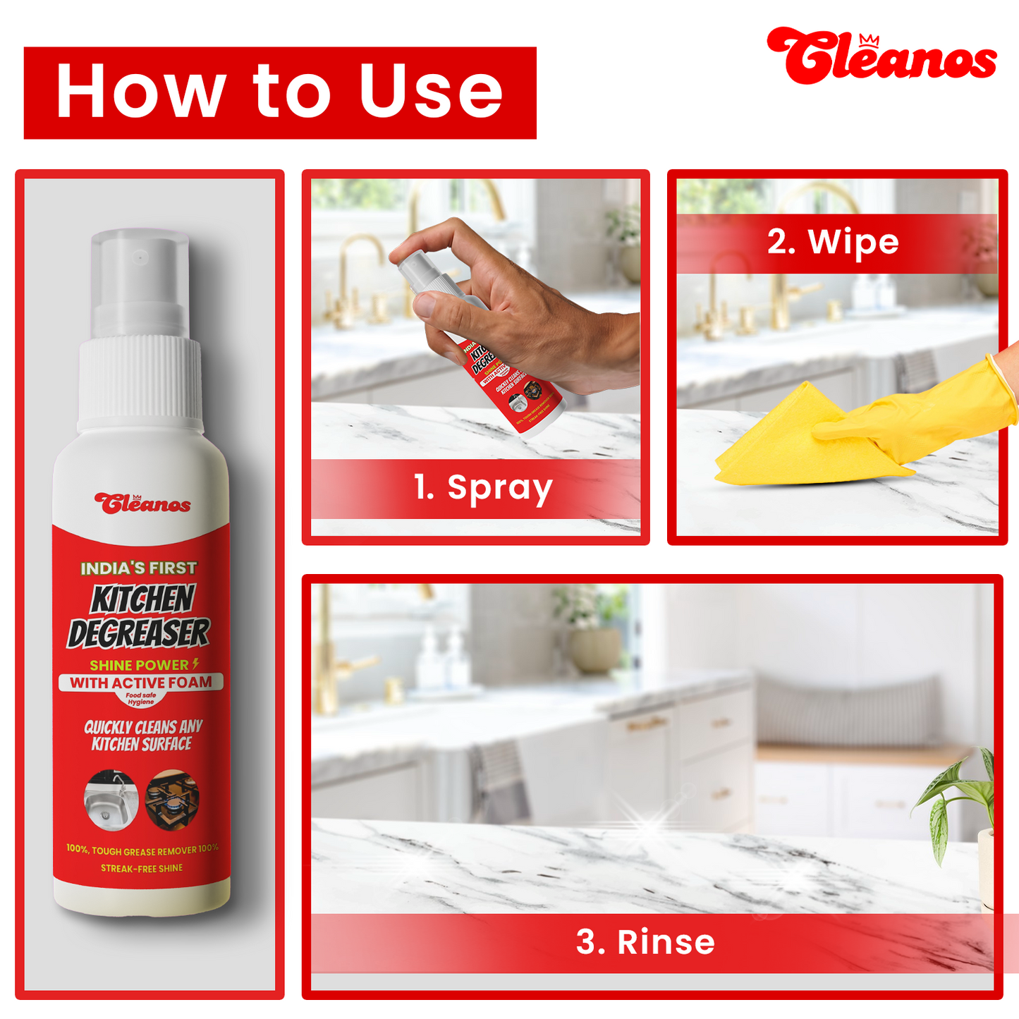 Kitchen Degreaser Spray (Pack of 2)
